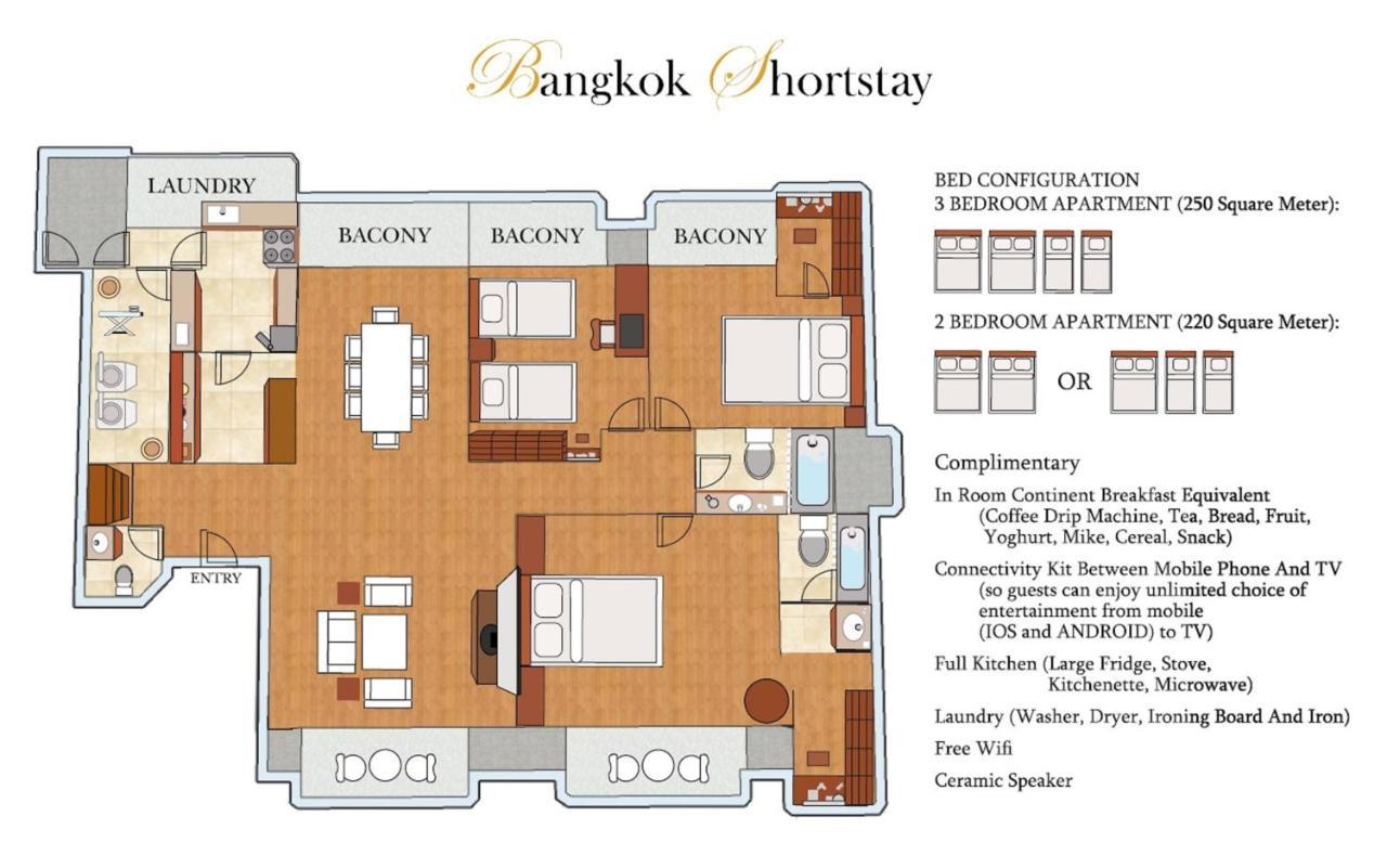 Bangkok Shortstay, 2-3Br Sukhumvit Екстер'єр фото